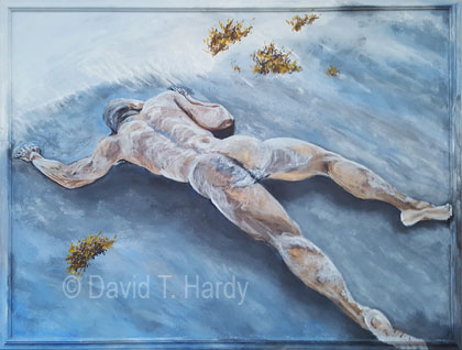 Nude on Beach by David T Hardy