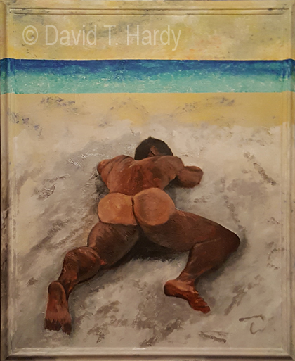 Sleeping on the Beach by David T Hardy