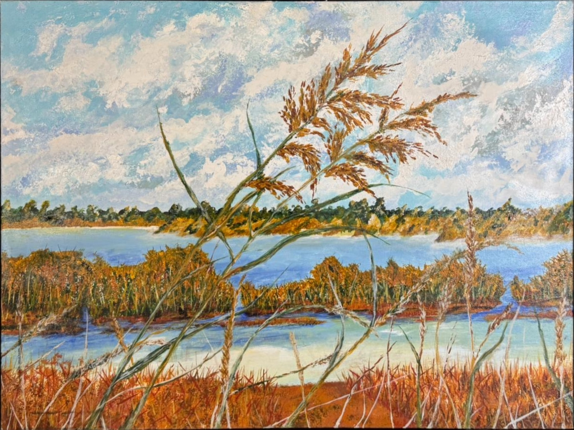 Autumn Reeds — artwork by David Thomas Hardy