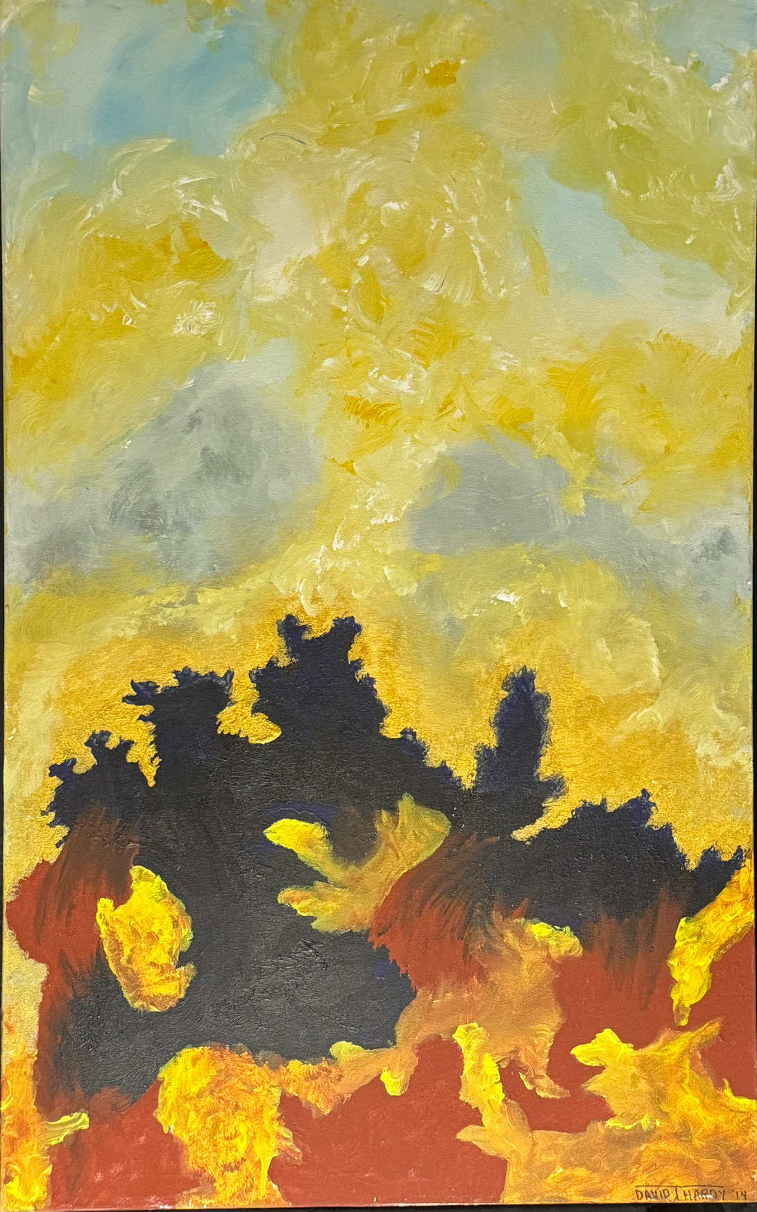 Birth Through Fire — original painting by David Thomas Hardy