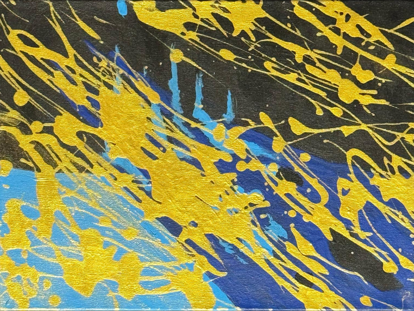 Corona Eruption in Bloom Blue — artwork by David Thomas Hardy