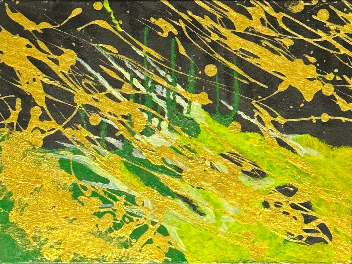 Corona Eruption in Bloom Green — artwork by David Thomas Hardy