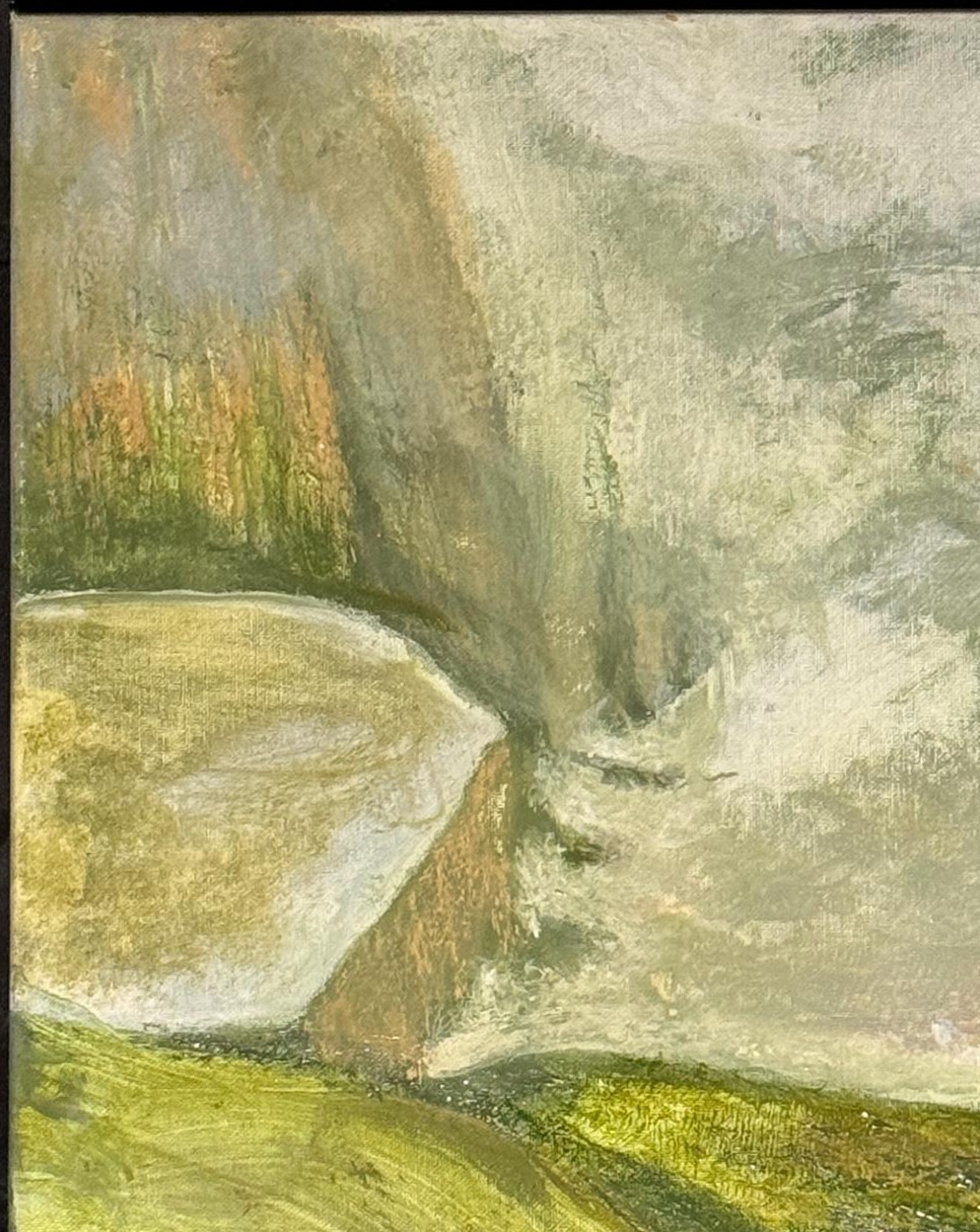 Fog Over the Meadows — artwork by David Thomas Hardy