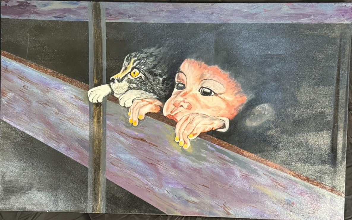 Two Little Spies — artwork by David Thomas Hardy