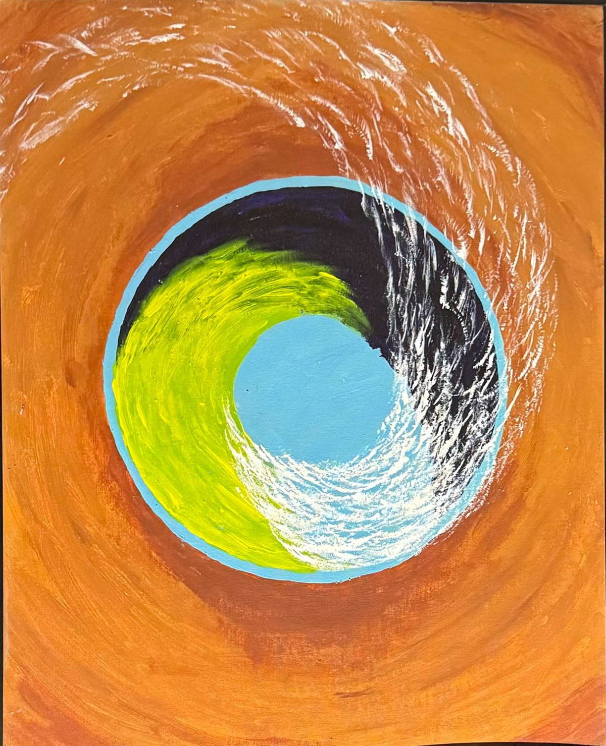 Waves into Stillness — artwork by David Thomas Hardy