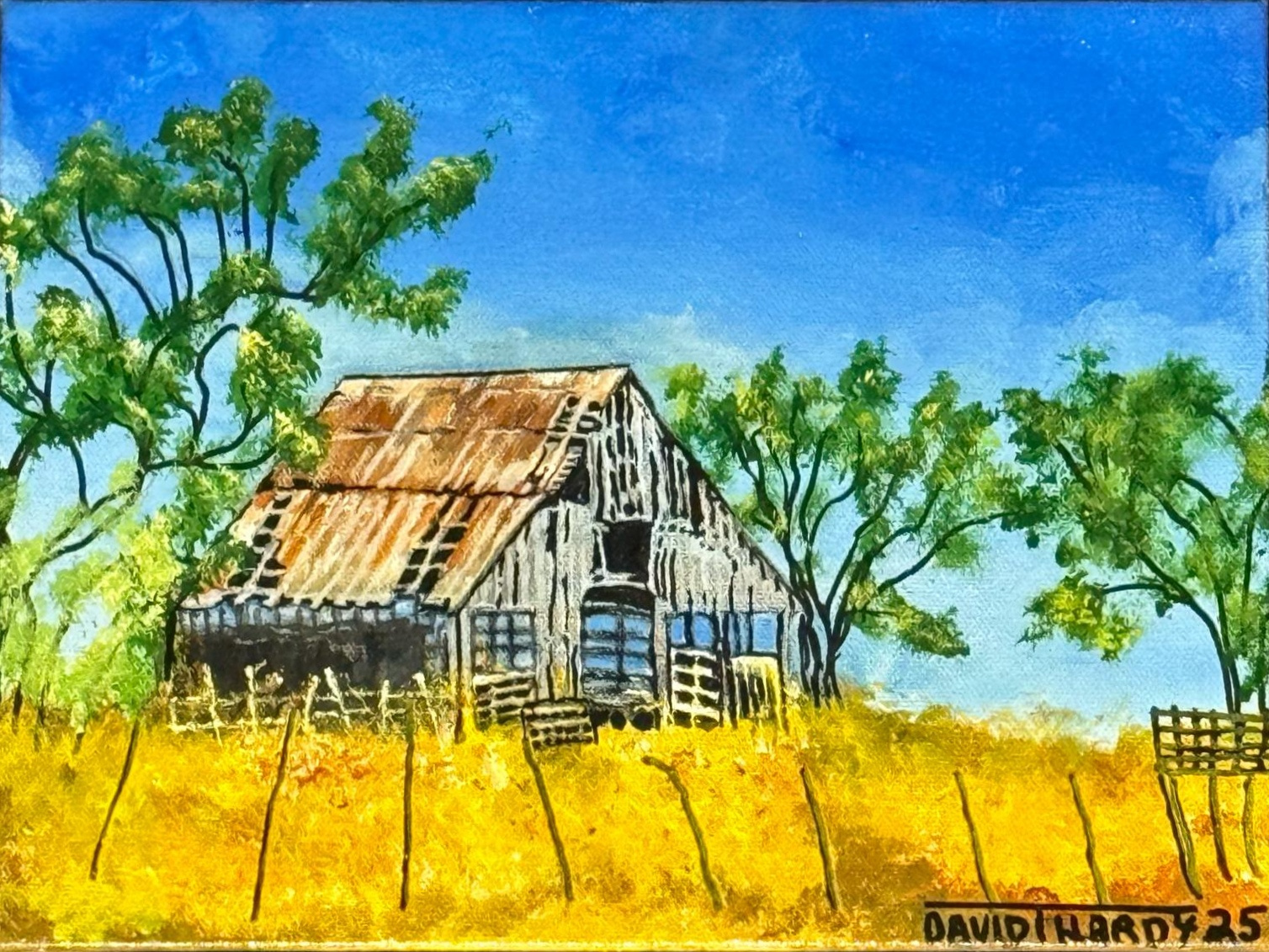 Where Grass turns to Gold — artwork by David Thomas Hardy