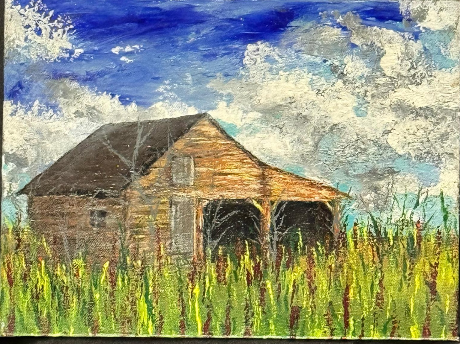 Wind through the High Grass — artwork by David Thomas Hardy